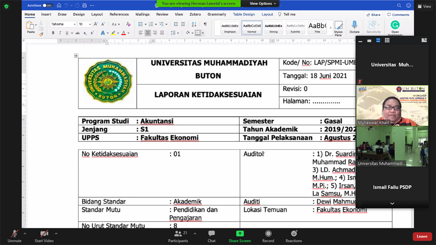 Pelatihan Auditor  Internal dan Sertifikasi Auditor