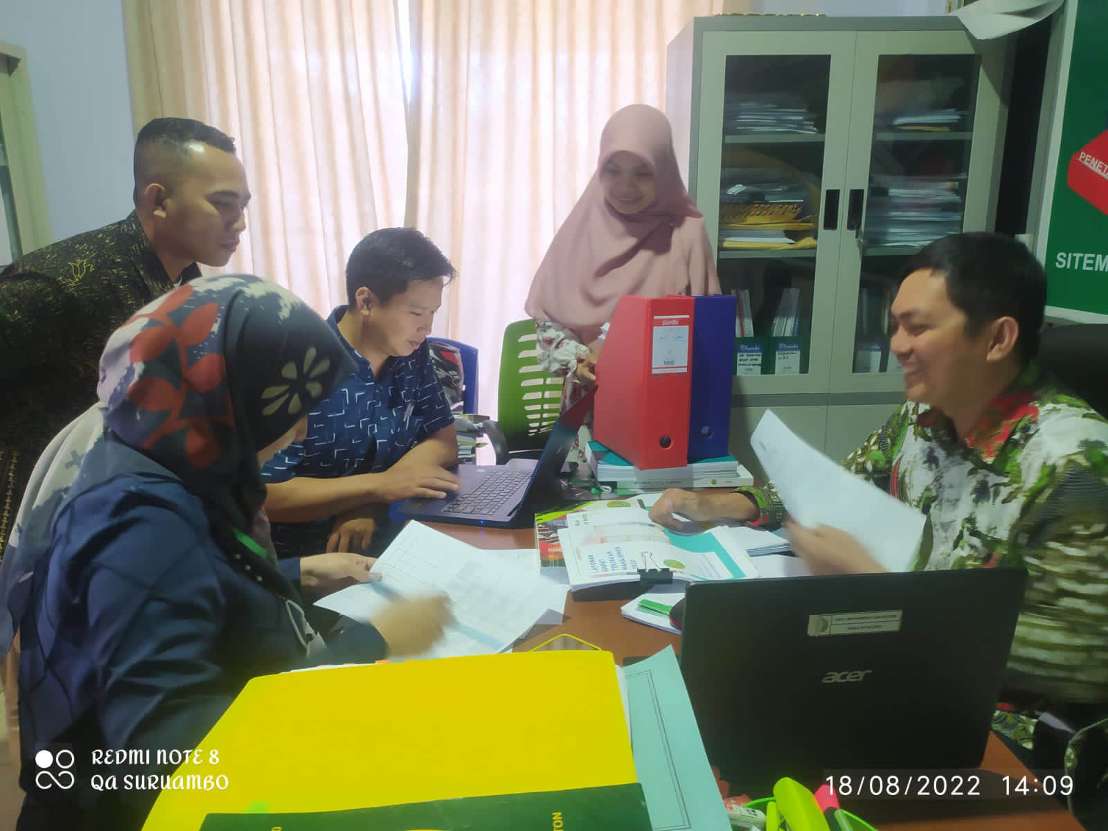Auditor Melaksanakan Audit Mutu Internal di Lembaga Penjaminan Mutu Universitas Muhammadiyah Buton 2022