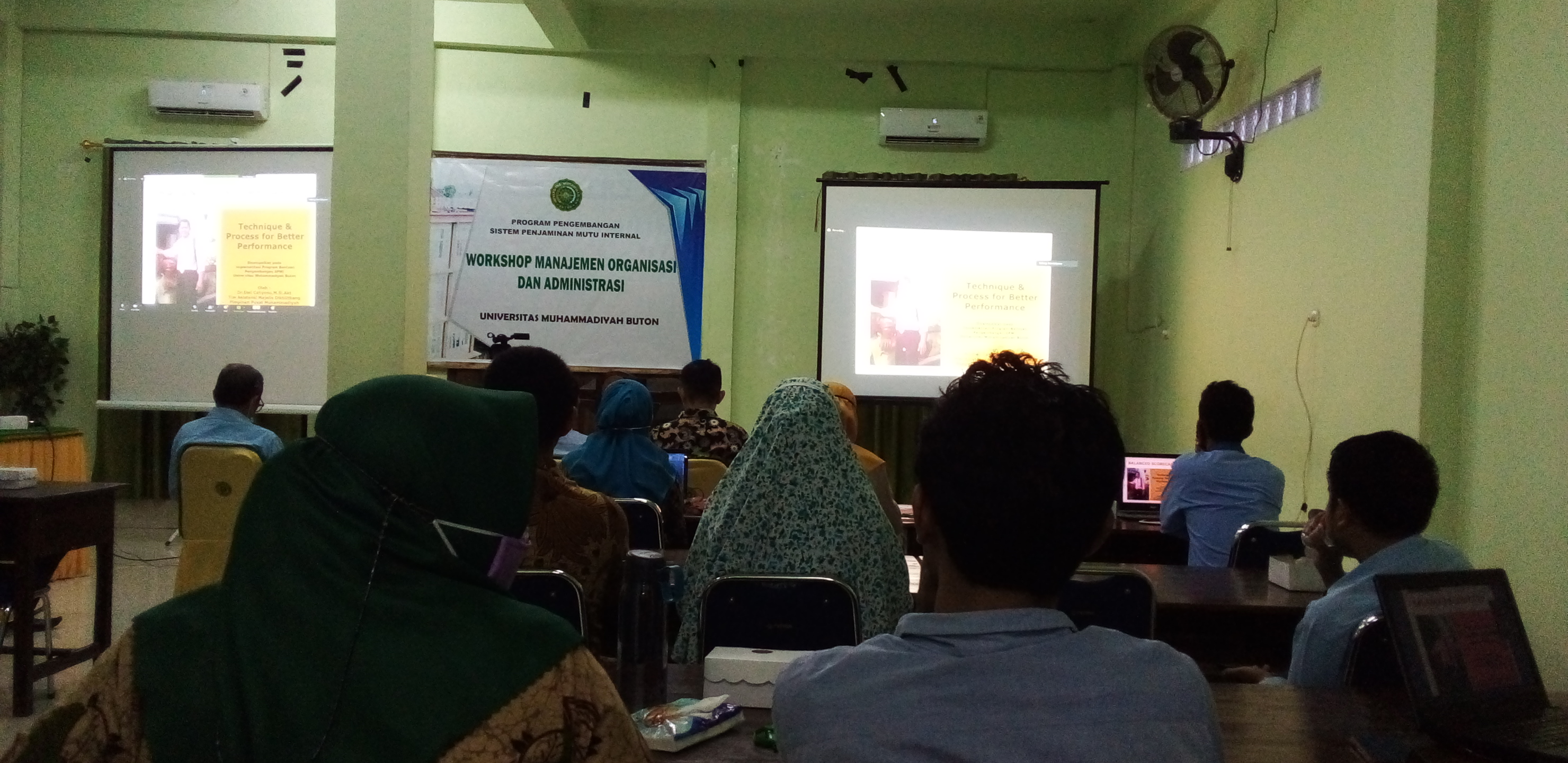 Lembaga Penjaminan Mutu Universitas Muhammadiyah Buton Menggelar Workshop Manajemen Organisasi SPMI 4.0 Tahun 2021