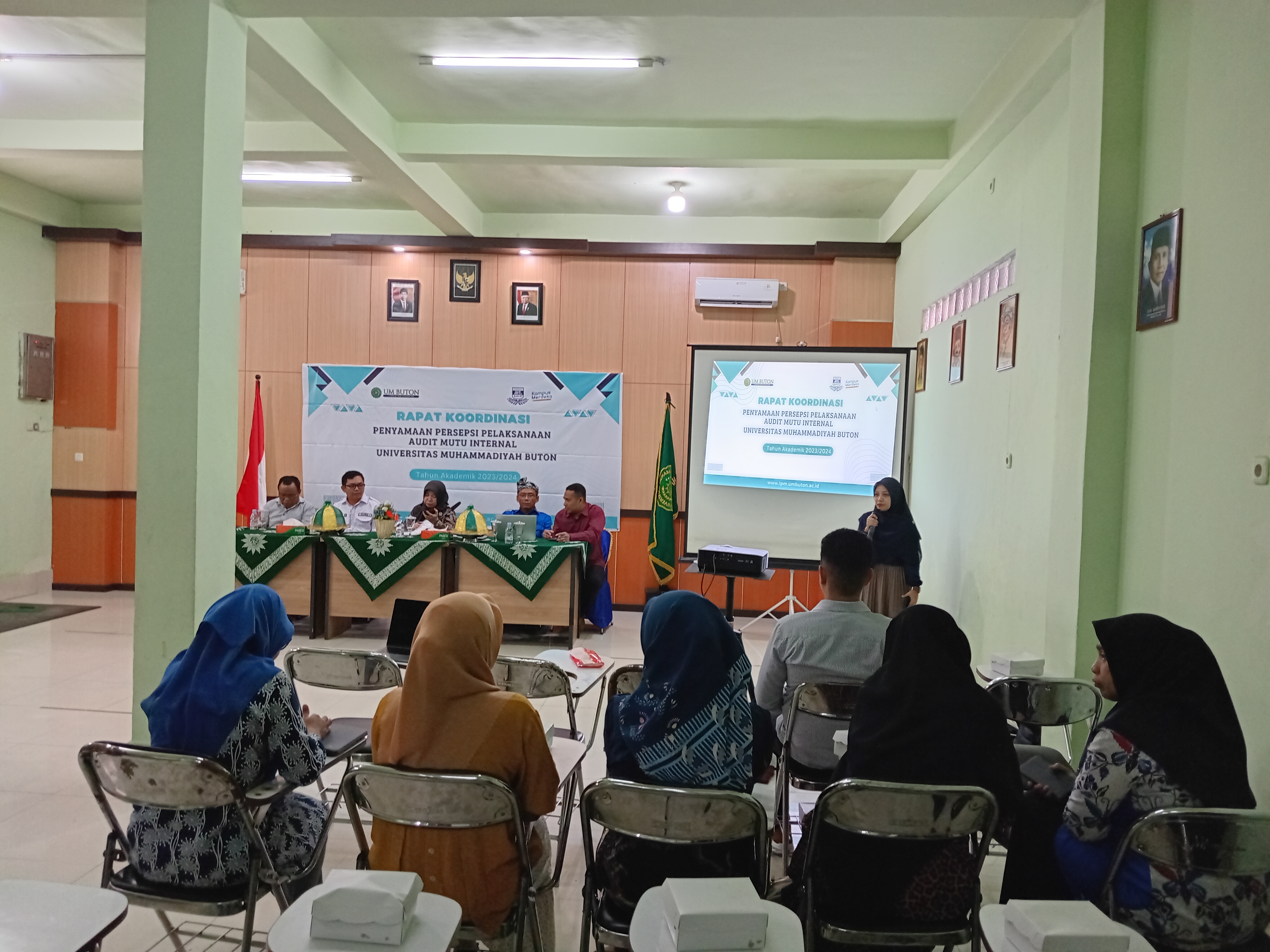 Lembaga Pejaminan Mutu Universitas Muhammadiyah Buton Menggelar Rapat Koordinasi Penyamaan Persepsi Pelaksanaan Audit Mutu Internal