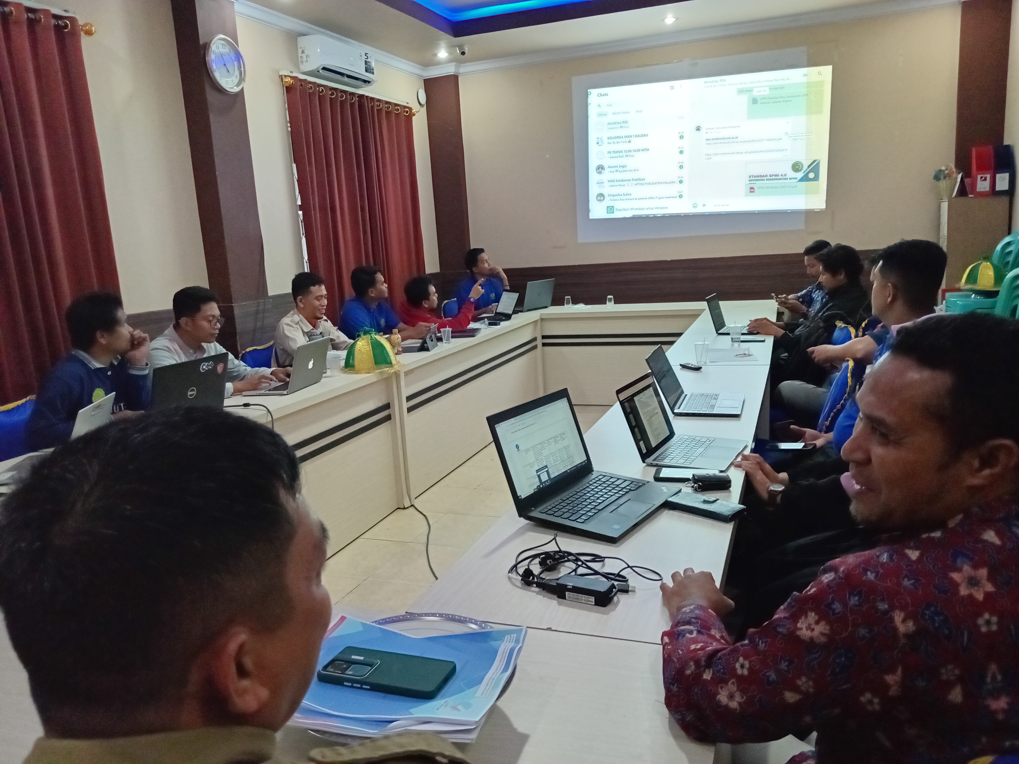 Lembaga Penjaminan Mutu Universitas Muhammadiyah Buton Dampingi Pemaparan LED Akreditasi Program Studi Rekayasa Sistem Komputer