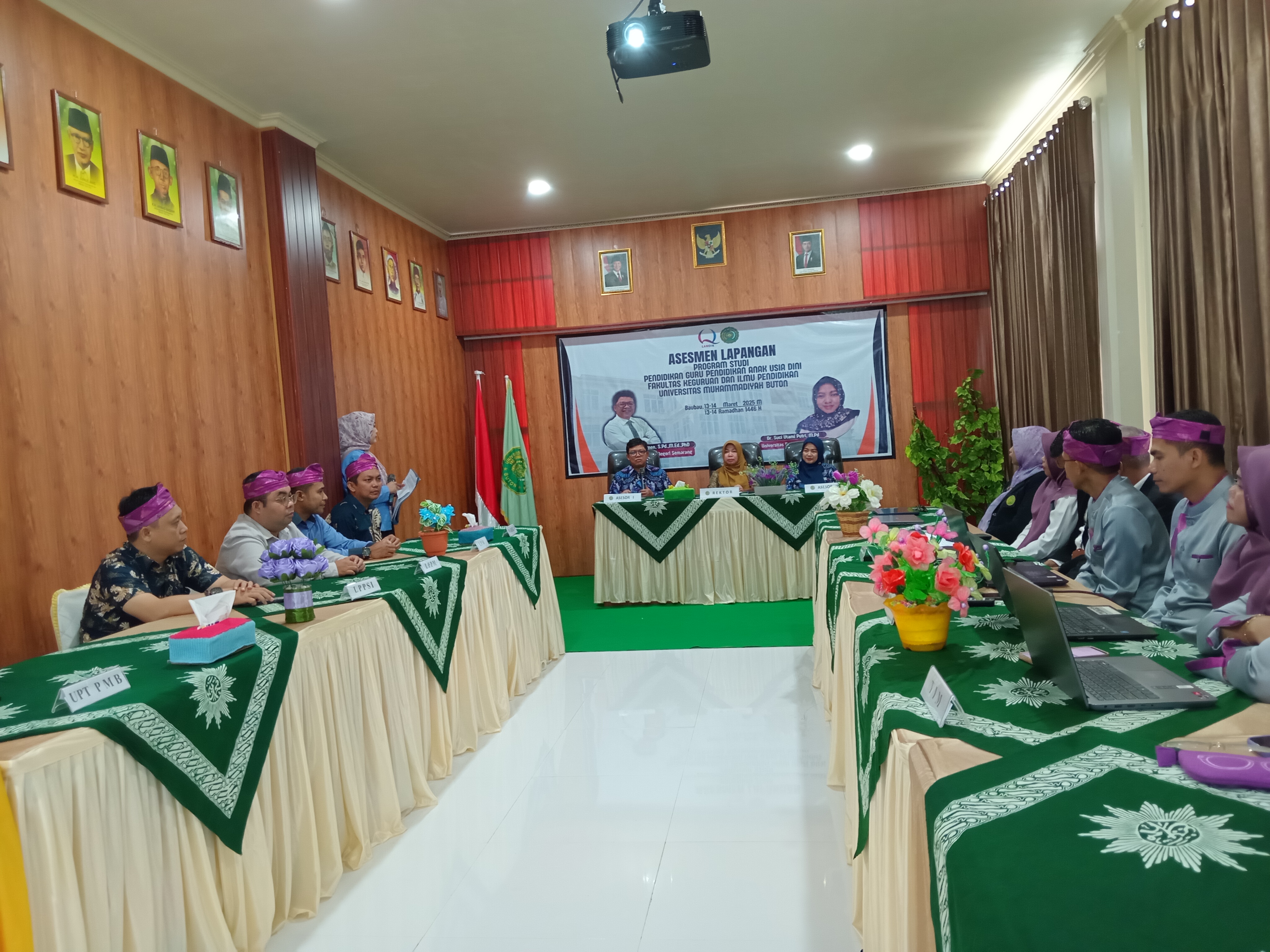 Lembaga Penjaminan Mutu Universitas Muhammadiyah Buton Dampingi Asesmen Lapangan Program Studi PG-PAUD FKIP, Hadirkan Dua Asesor Ahli dari UNNES dan UPI