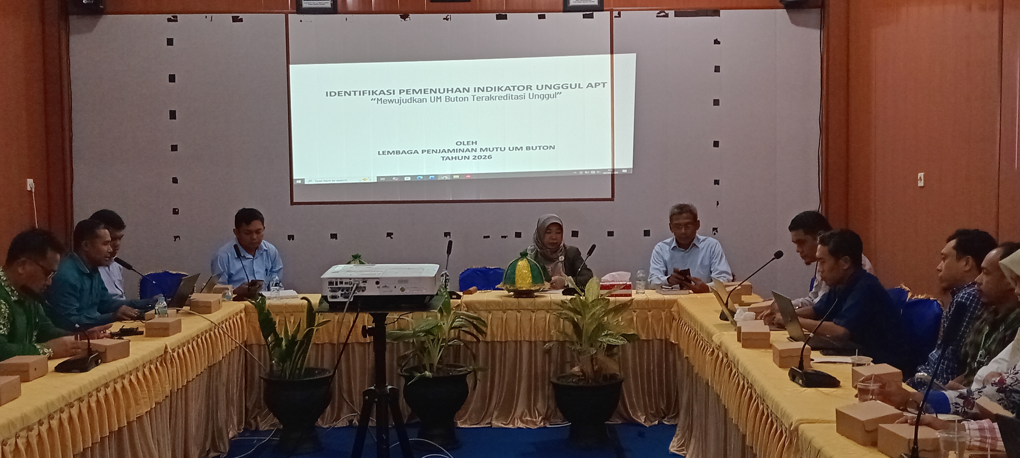 Lembaga Penjaminan Mutu Mengadakan Rapat Persiapan Akreditasi Universitas Muhammadiyah Buton