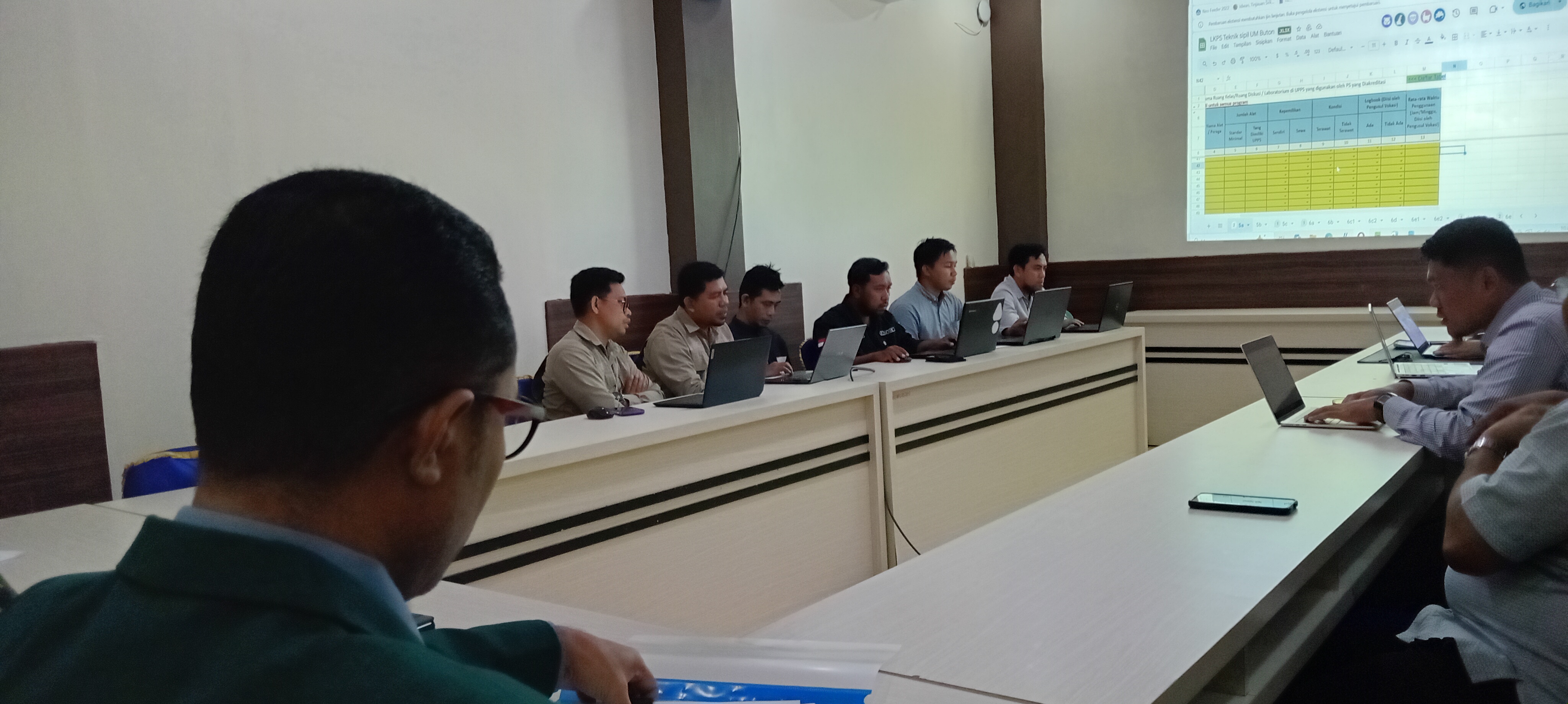 Lembaga Penjaminan Mutu & Pimpinan Universitas Muhammadiyah Buton Melakukan Pendampingan Monev & Pengisian LKPS Borang Akreditasi Program Studi Teknik Sipil