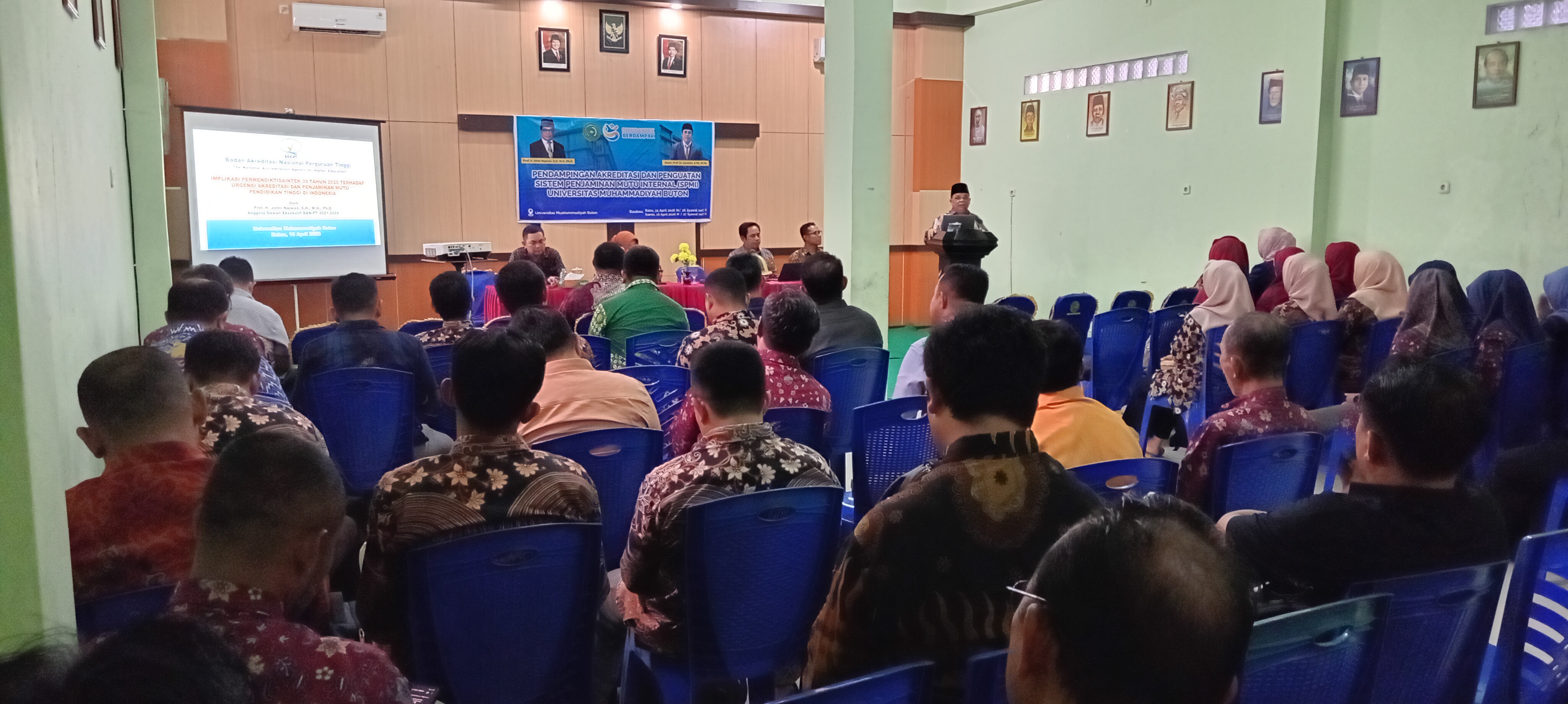 Lembaga Penjamina Mutu Universitas Muhammadiyah Buton Gelar Pendampingan Akreditasi dan Penguatan SPMI Hadirkan Anggota Dewan Eksekutif BAN-PT