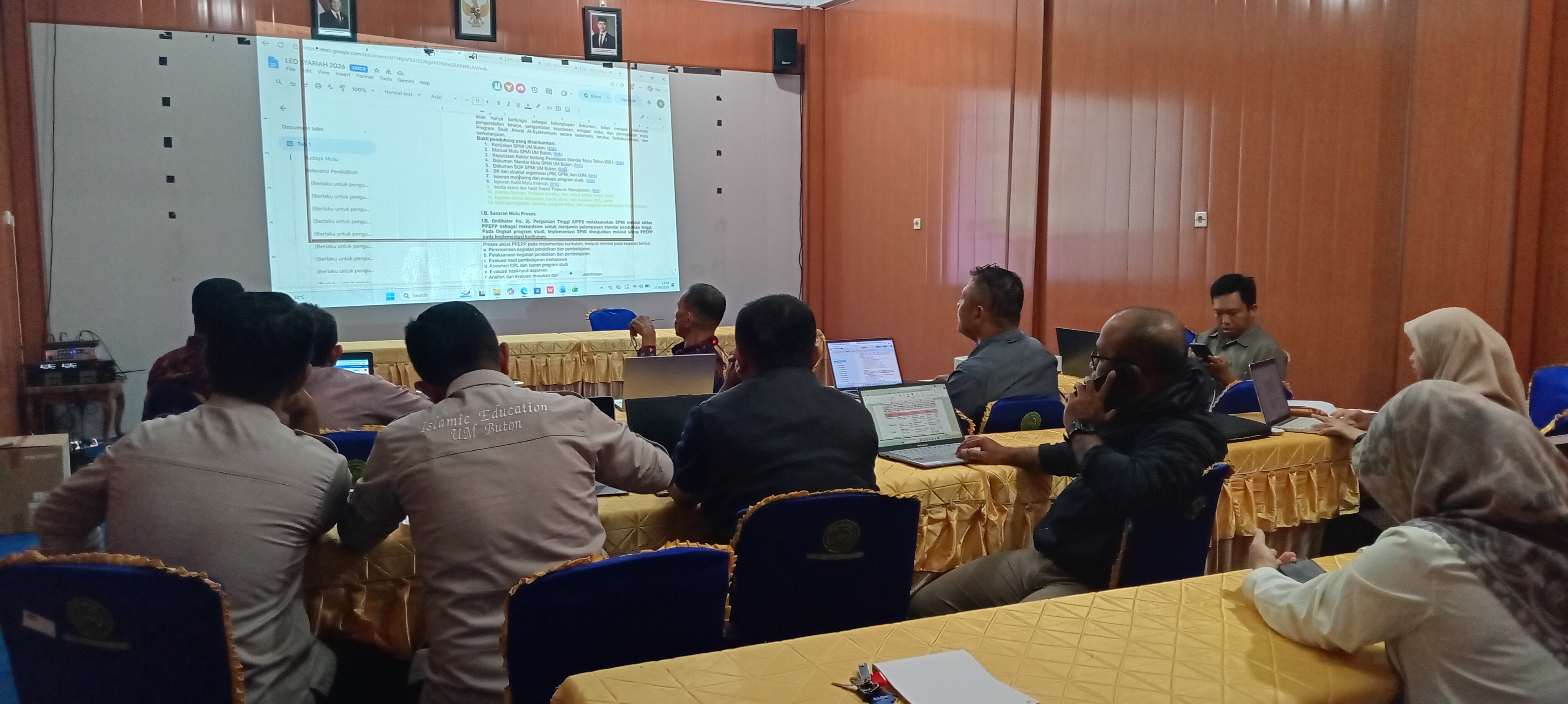 Lembaga Penjaminan Mutu Universitas Muhammadiyah Buton Dampingi Evaluasi dan Pengisian LED Akreditasi Program Studi Ahwal As Syakhsiyah