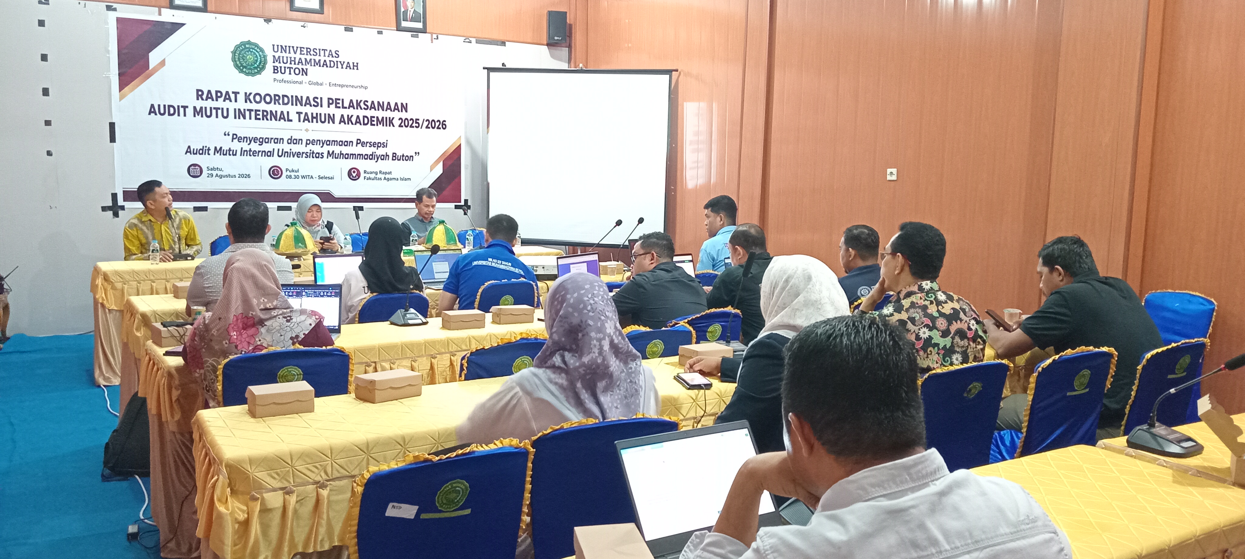Lembaga Penjaminan Mutu Universitas Muhammadiyah Buton Gelar Rapat Penyegaran dan Penyamaan Persepsi Auditor AMI