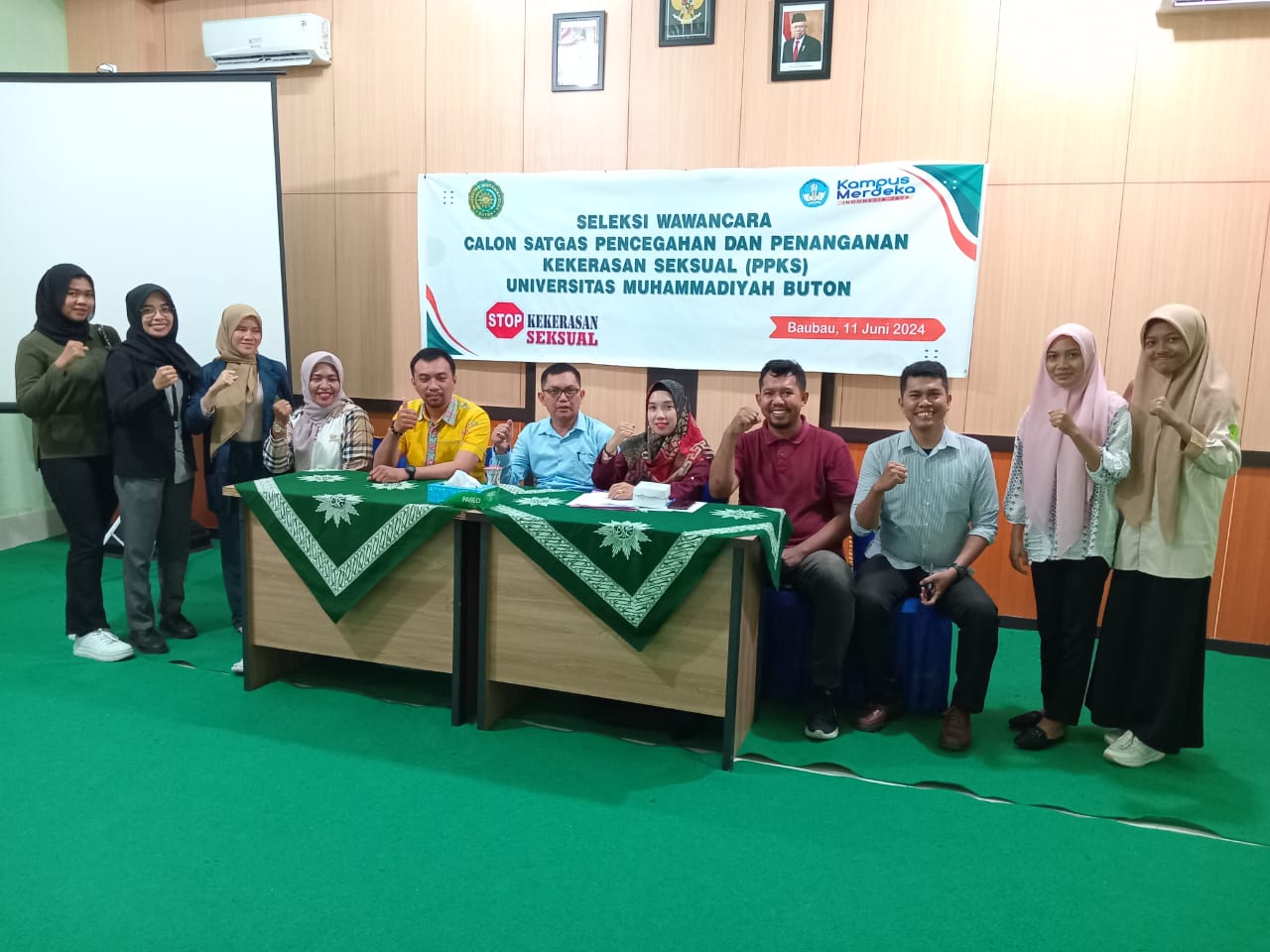 Universitas Muhammadiyah Buton Menyelenggarakan Kegiatan Seleksi Wawancara Calon Satuan Tugas Pencegahan dan Penanganan Kekerasan Seksual (PPKS)