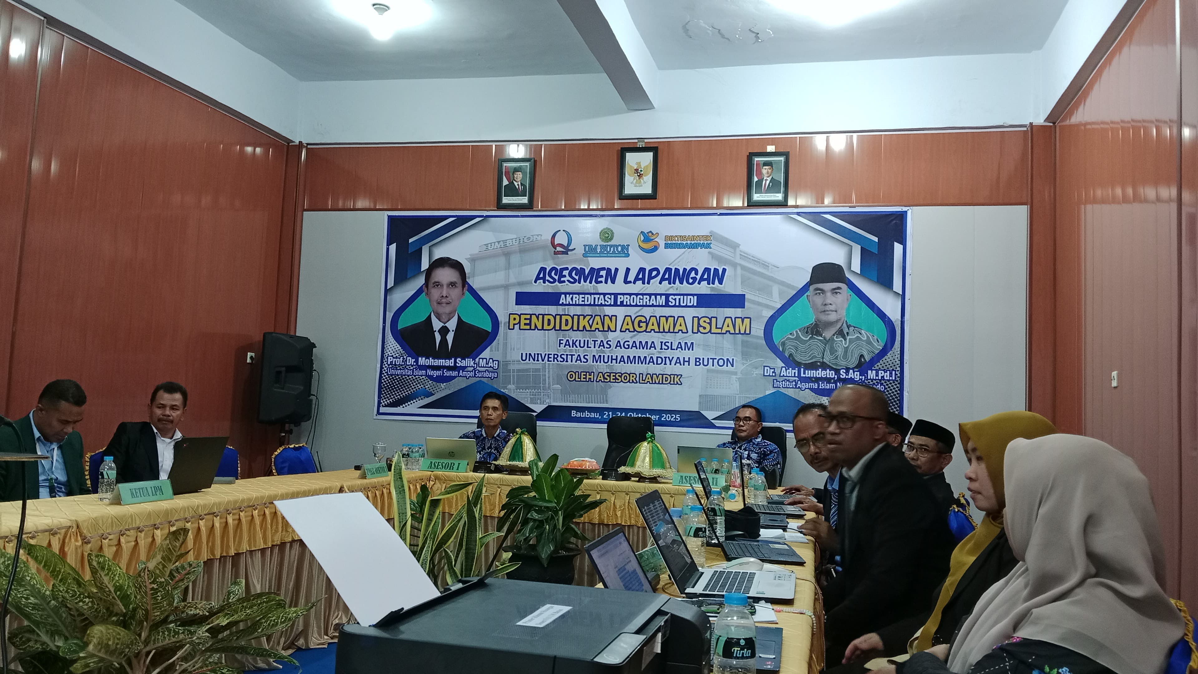 Lembaga Penjaminan Mutu Dampingi Asesmen Lapangan Program Studi Pendidikan Agama Islam Fakultas Agama Islam Universitas Muhammadiyah Buton, Hadirkan Dua Asesor LAMDIK