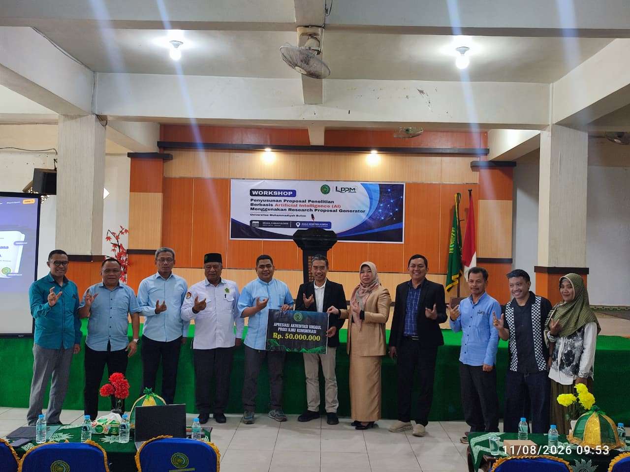 Lembaga Penjaminan Mutu Universitas Muhammadiyah Buton Kawal Transformasi Digital dan Mutu Perguruan Tinggi : Hadiri Workshop AI, Launching Magister Pendidikan Bahasa Indonesia, dan Rayakan Akreditasi Unggul Program Studi Ilmu Komunikasi